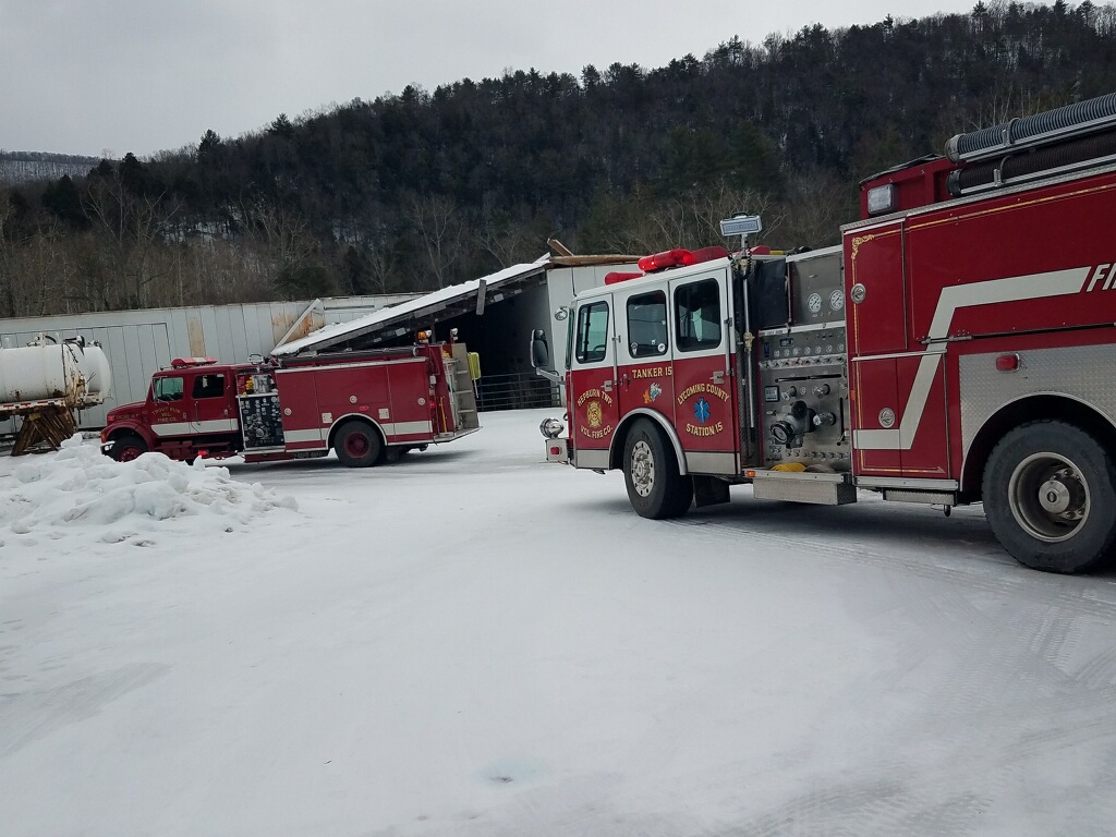 No one injured in roof collapse near Trout Run News, Sports, Jobs